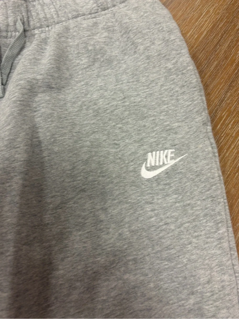 Nike Kids Grey Heather Joggers with Logo